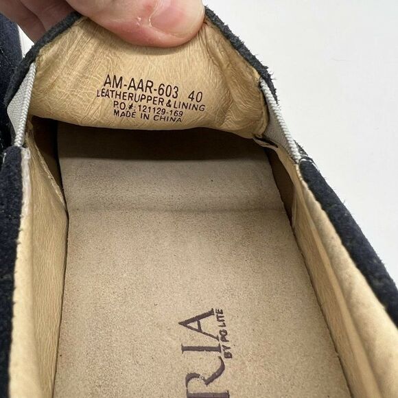 Alegria PG Lite Aaron Navy Suede Men’s Comfort Slip on Shoes size 40 main image 4